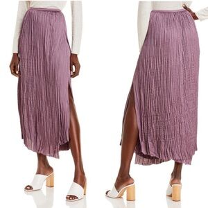 Vince Pleated Paneled Skirt In Fig size L